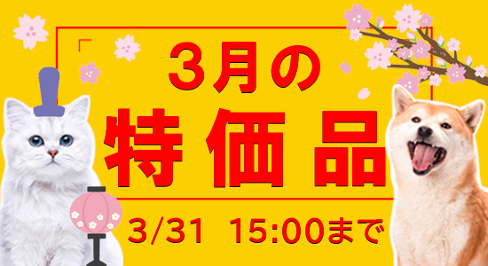 3月特売（3/31/15時まで）