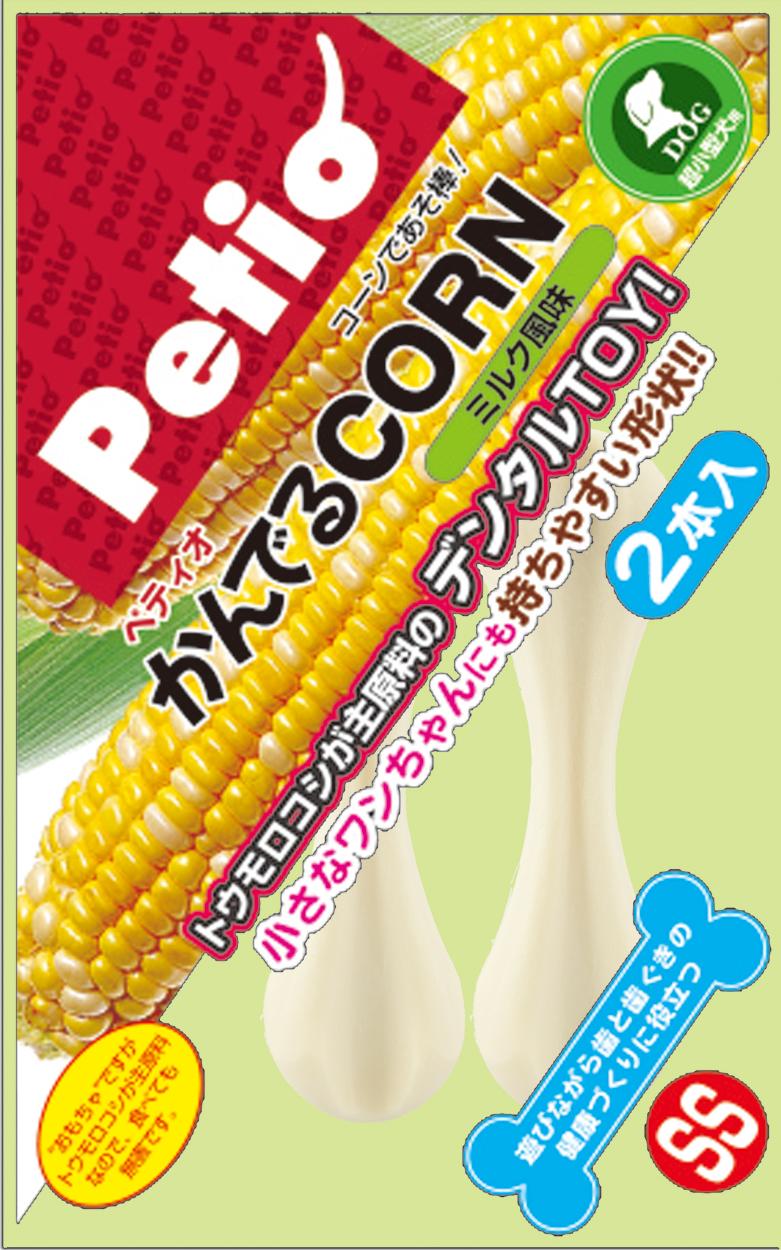 [ペティオ] かんでるCORNミルク風味 SS 超小型犬用