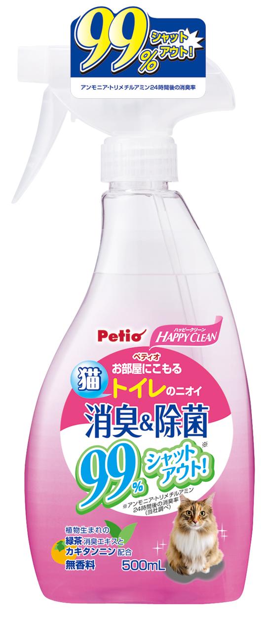 [ペティオ] ハッピークリーン 猫トイレのニオイ 消臭＆除菌 500ml