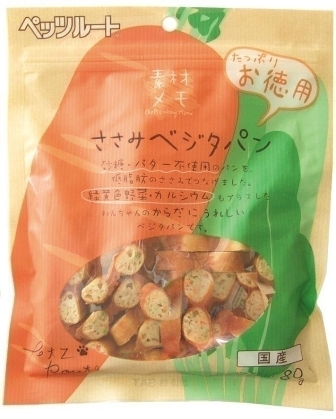 [ペッツルート] ささみベジタパン お徳用 80g