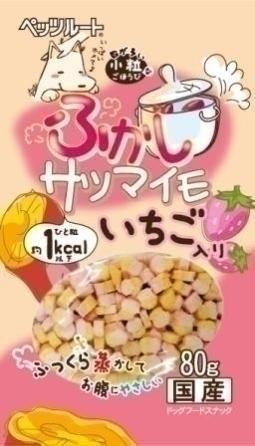 [ペッツルート] 小粒なごほうびふかしサツマイモいちご入 80g　【期末セール】