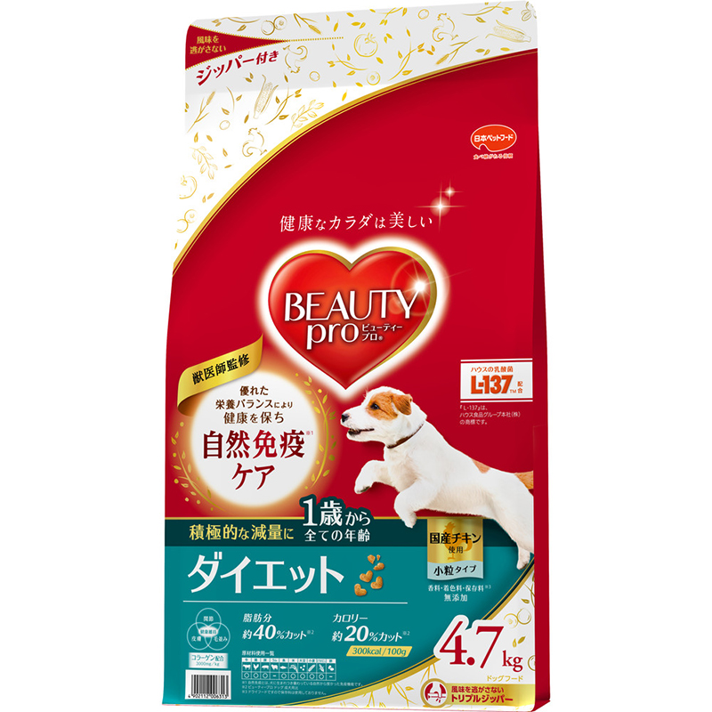 [日本ペットフード] ビューティープロ ドッグ ダイエット 1歳から 4.7kg