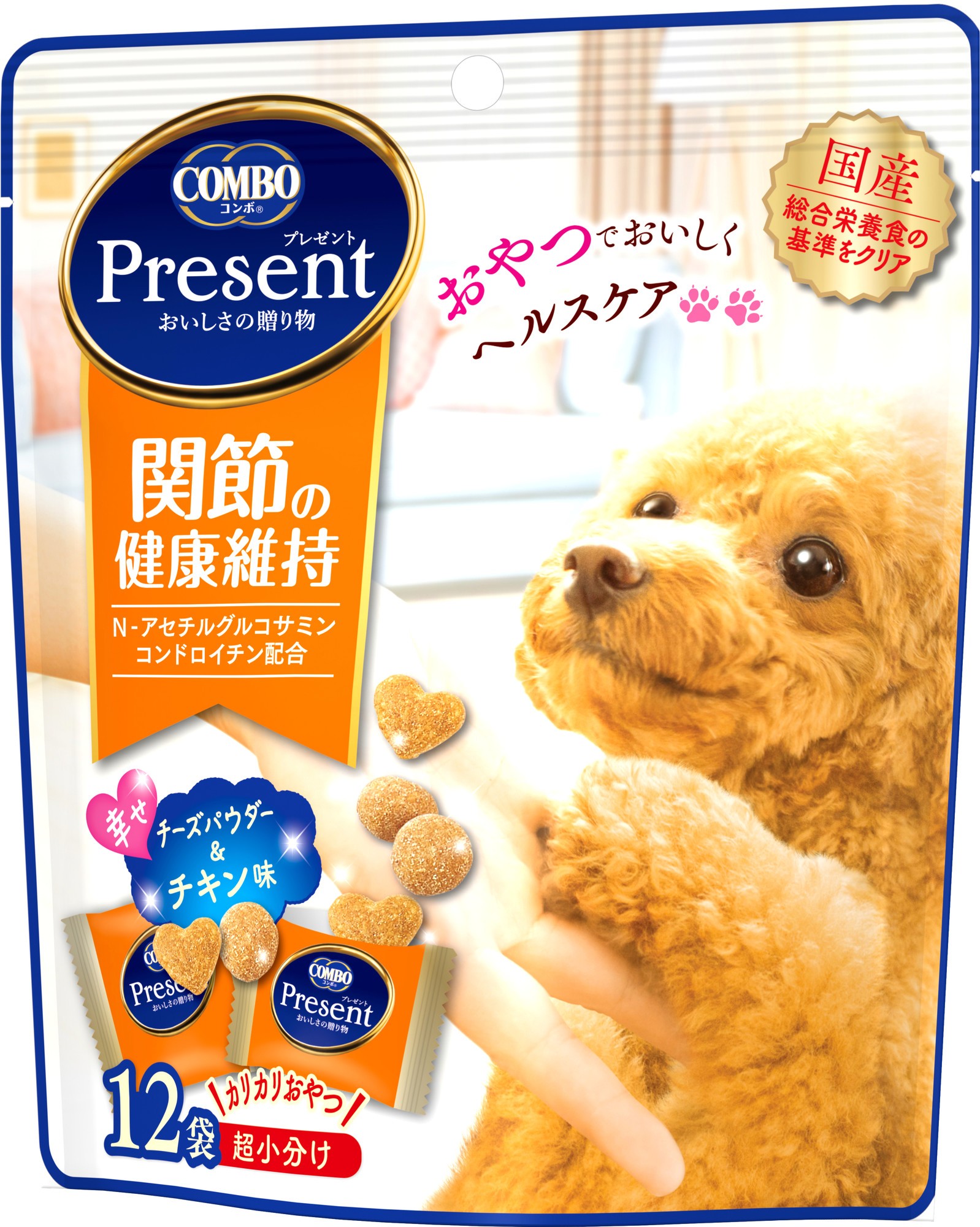 ［日本ペットフード(直送)］コンボ プレゼント ドッグ おやつ 関節の健康維持 36g ※メーカー直送 ※発注単位・最低発注数量(混載30ケース以上)にご注意下さい