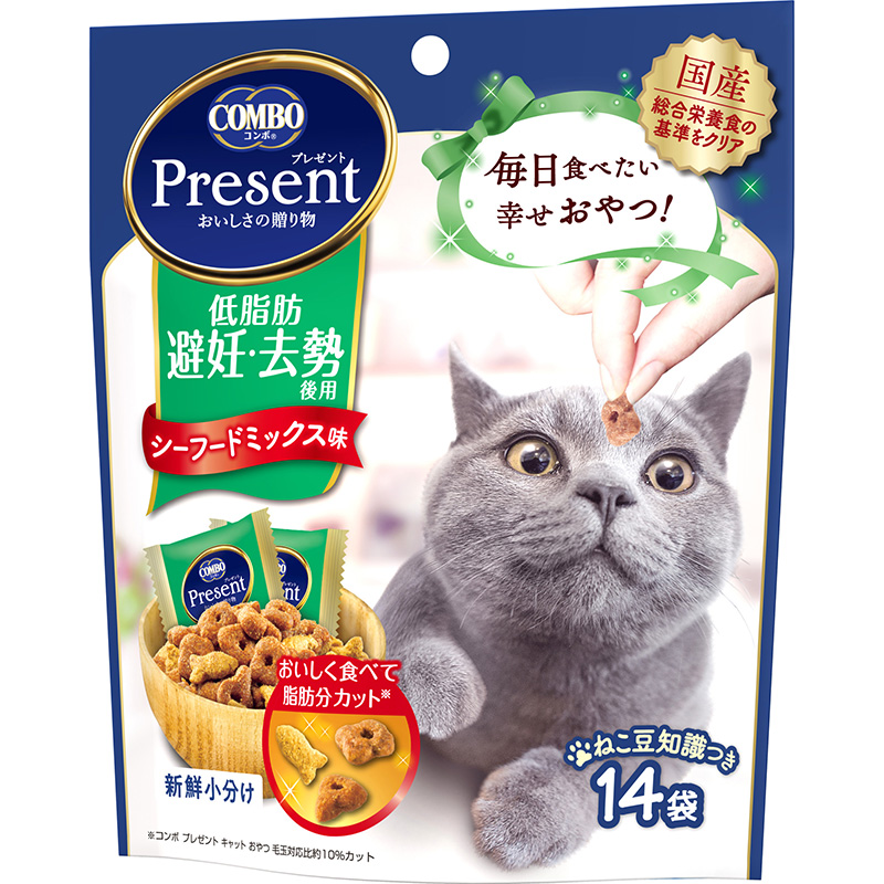 [日本ペットフード] コンボ プレゼント キャット おやつ 低脂肪 42g