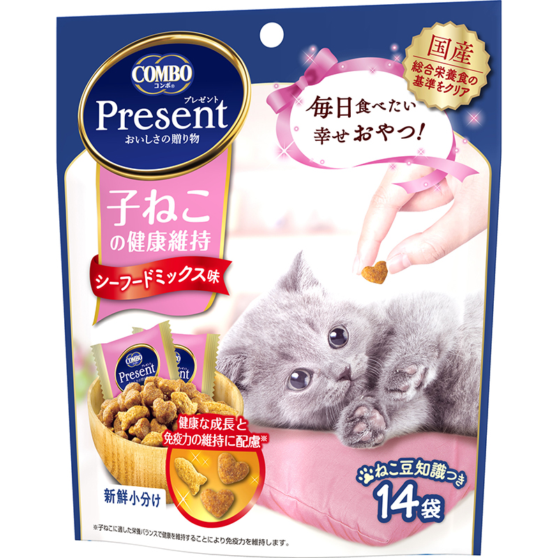 [日本ペットフード] コンボ プレゼント キャット おやつ 子ねこの健康維持 42g　【3月特価】