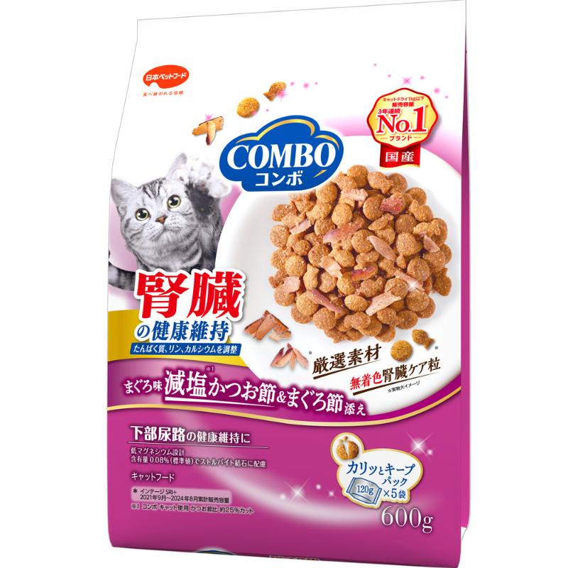 ［日本ペットフード］コンボ キャット 腎臓の健康維持 600g(120g×5)　【5月特価】