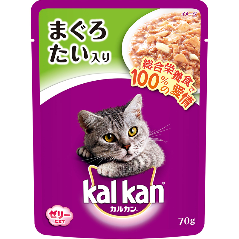 ［マース］カルカン パウチ 1歳から まぐろとたい 70g　【3月特価】