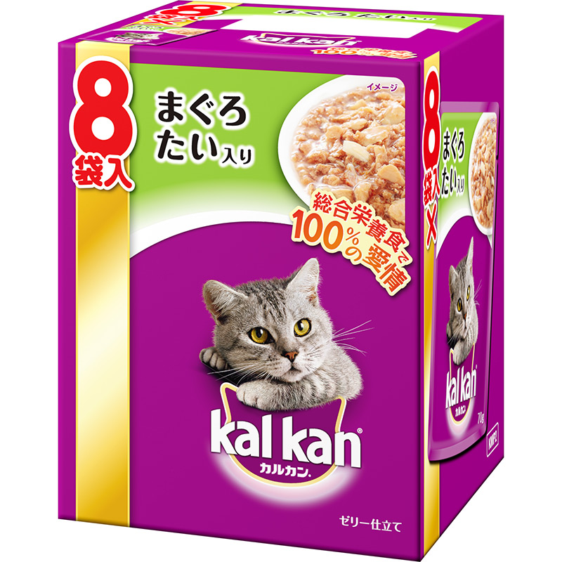 ［マース］カルカン パウチ 1歳から まぐろとたい 70g 8袋パック　【3月特価】