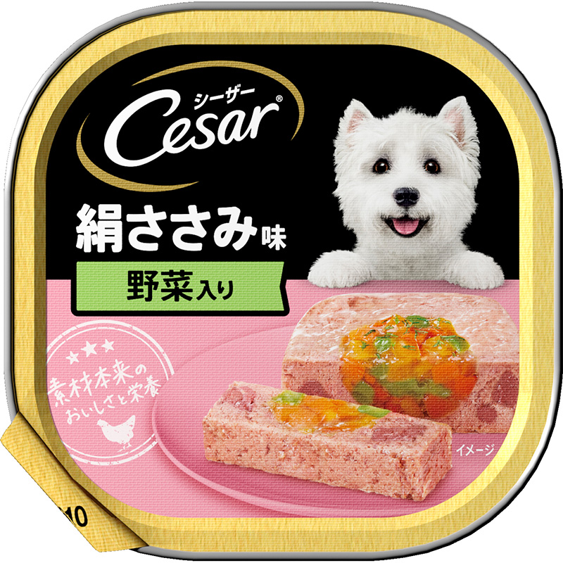 [マース] シーザー 絹ささみ味 野菜入り 100g