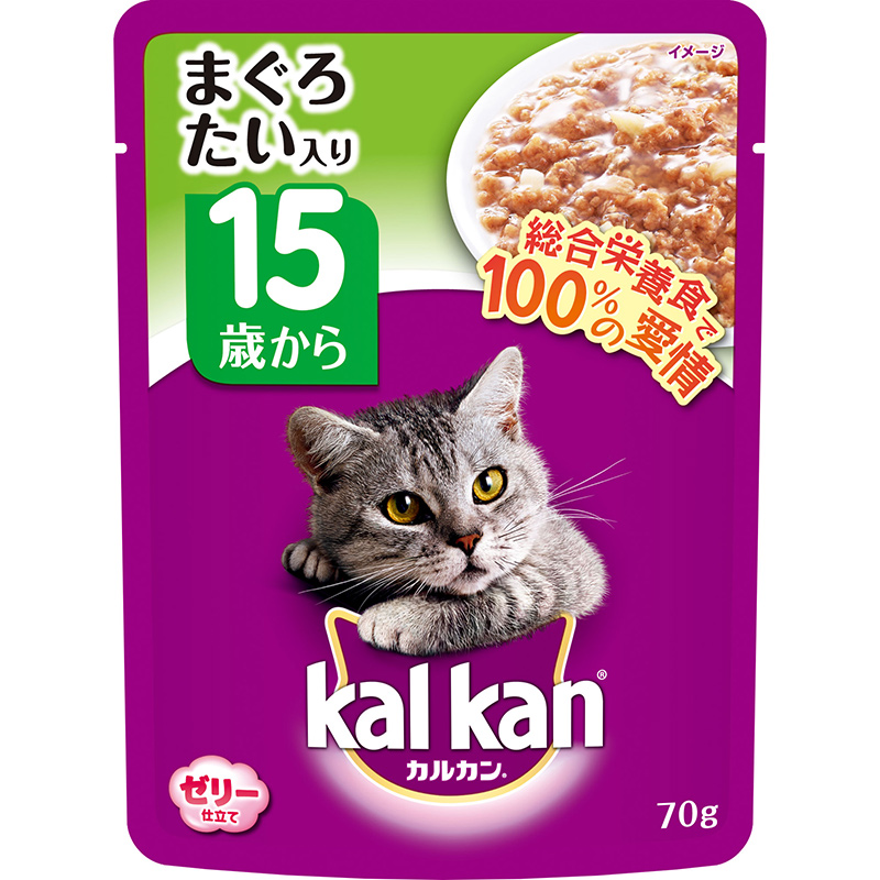 ［マース］カルカン パウチ 15歳から まぐろとたい 70g　【3月特価】