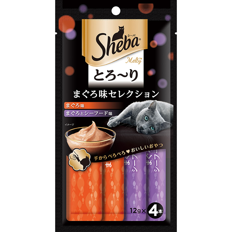 [マース] シーバ とろ～り メルティ まぐろ味セレクション 48g(12g×4P)　【5月特価】