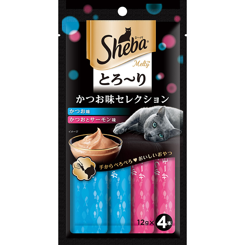 [マース] シーバ とろ～り メルティ かつお味セレクション 48g(12g×4P)　【4月特価】