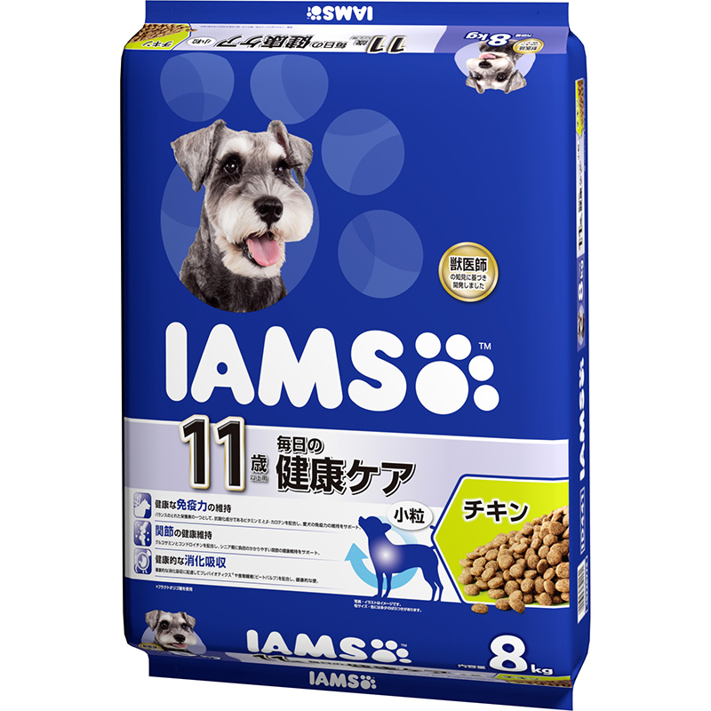 [マース] アイムス 11歳以上用 毎日の健康ケア チキン 小粒 8kg　　【3月特価】