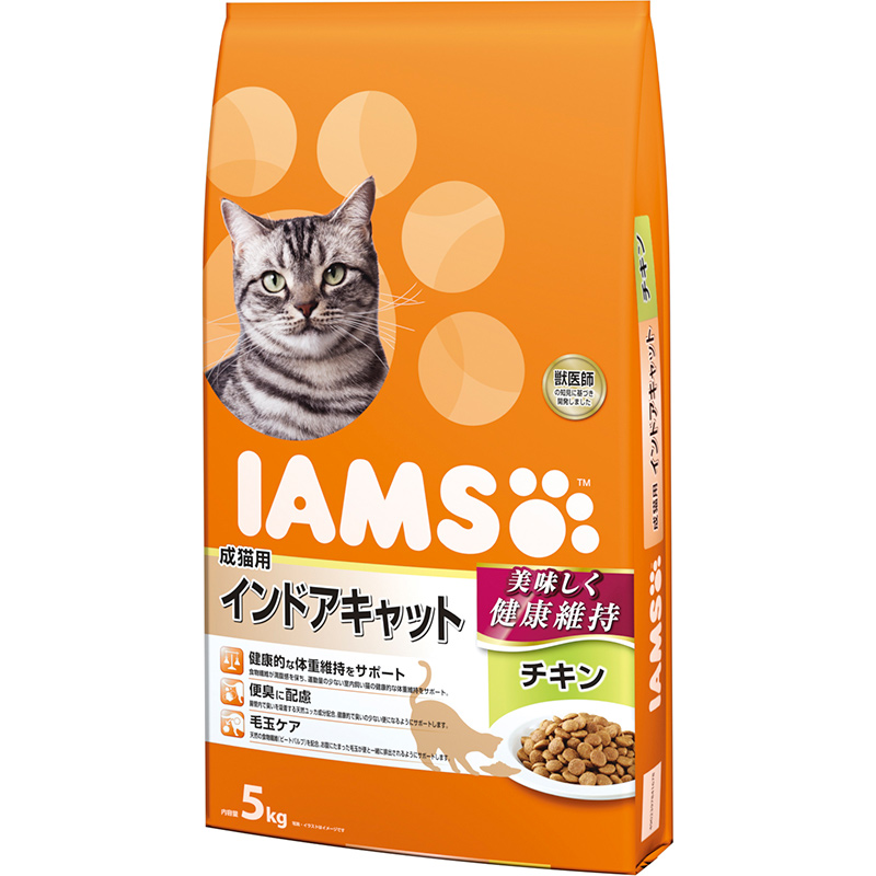 [マース] アイムス 成猫用 インドアキャット チキン 5kg