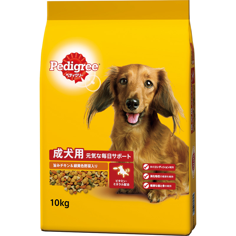 [マース] ペディグリー 成犬用 旨みチキン＆緑黄色野菜入り 10kg