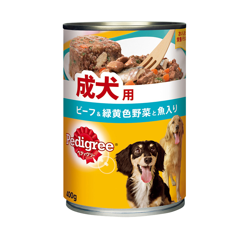 [マース] ペディグリー 成犬用 ビーフ＆緑黄色野菜と魚入り 400g