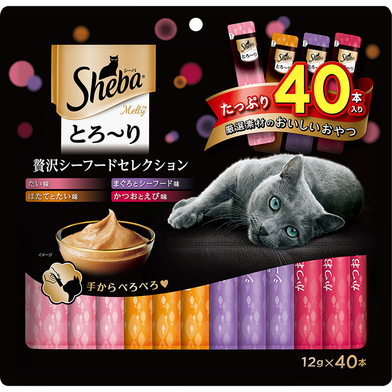 [マース] シーバ とろ～り メルティ 贅沢シーフードセレクション 12g×40P　【5月特価】