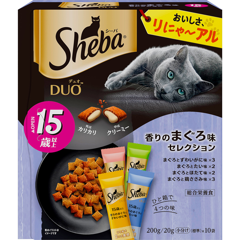 ［マースジャパン］シーバ デュオ 15歳以上 香りのまぐろ味セレクション 200g