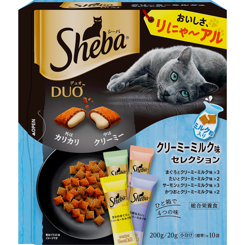 ［マースジャパン］シーバ デュオ クリーミーミルク味セレクション 200g