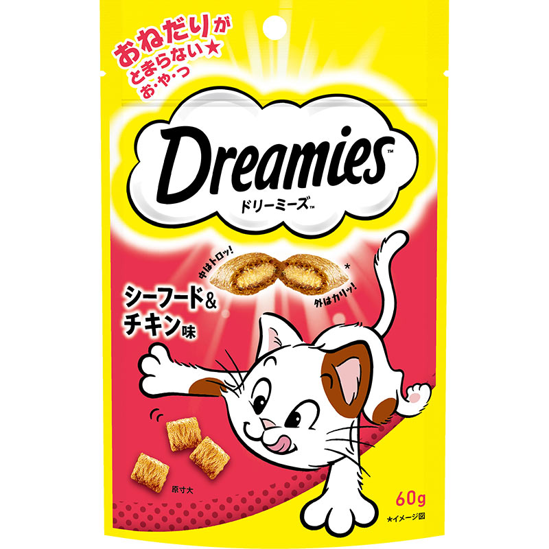 [マース] ドリーミーズ シーフード＆チキン味 60g　【5月特価】