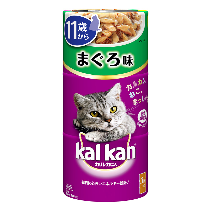 ［マースジャパン］カルカン ハンディ缶 11歳から まぐろ 160g×3缶パック
