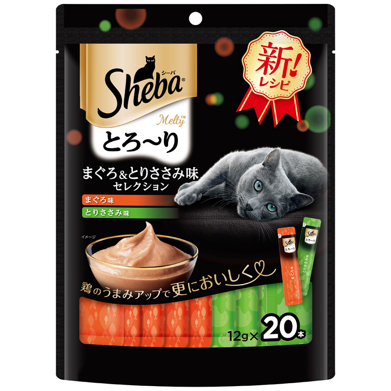 ［マースジャパン］シーバ とろ～り メルティ まぐろ＆とりささみ味セレクション 12ｇ×20本