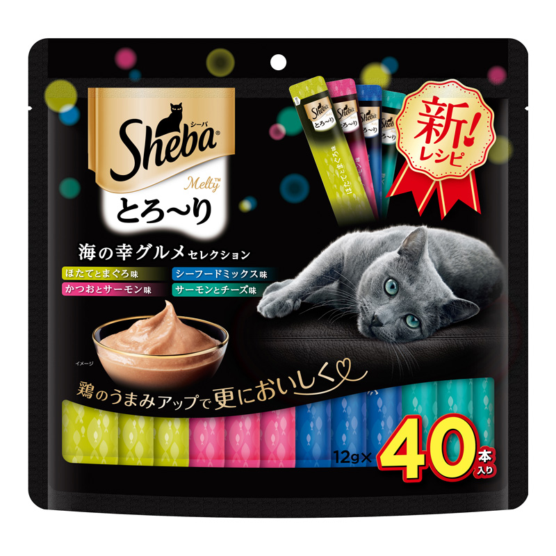 ［マースジャパン］シーバ とろ～り メルティ 海の幸グルメセレクション 12g×40本【値上げ前セール】