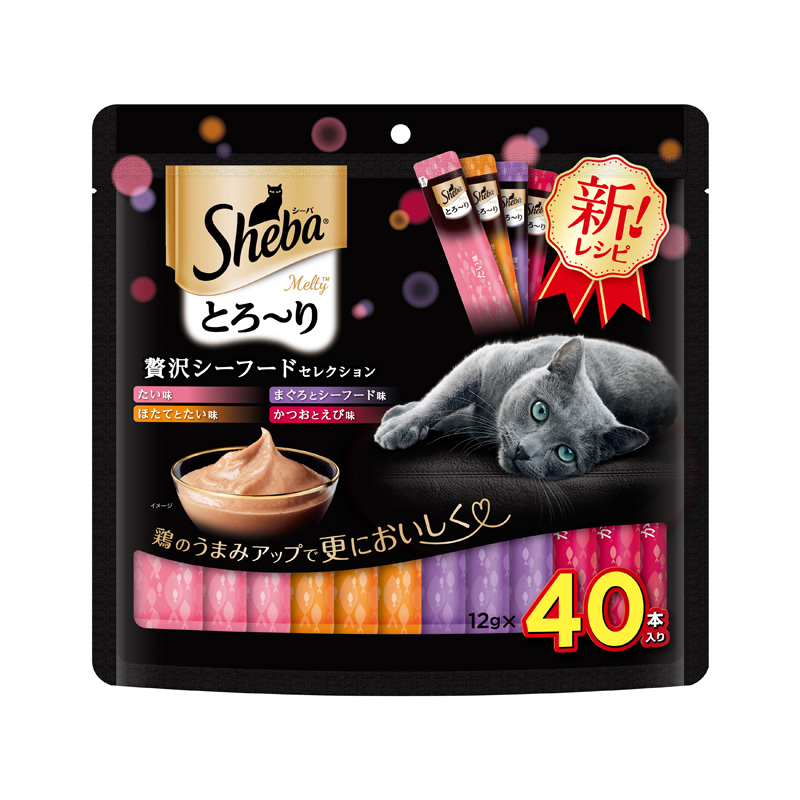 ［マースジャパン］シーバ とろ～り メルティ 贅沢シーフードセレクション 12g×40本【値上げ前セール】
