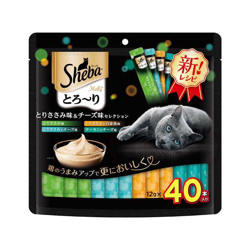 ［マースジャパン］シーバ とろ～り メルティ とりささみ味＆チーズ味セレクション 12g×40本【値上げ前セール】