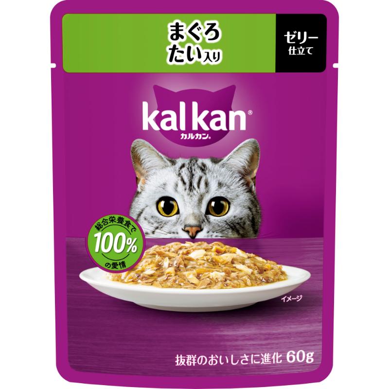 ［マースジャパン］カルカン パウチ まぐろ たい入り 60g