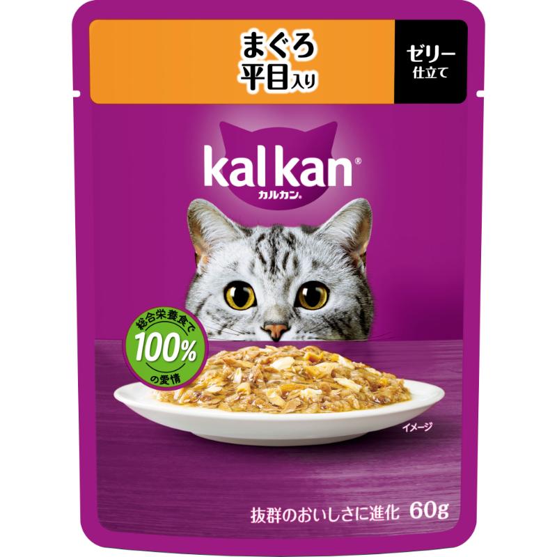 ［マースジャパン］カルカン パウチ まぐろ 平目入り 60g