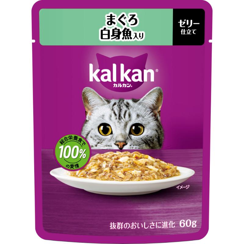 ［マースジャパン］カルカン パウチ まぐろ 白身魚入り 60g