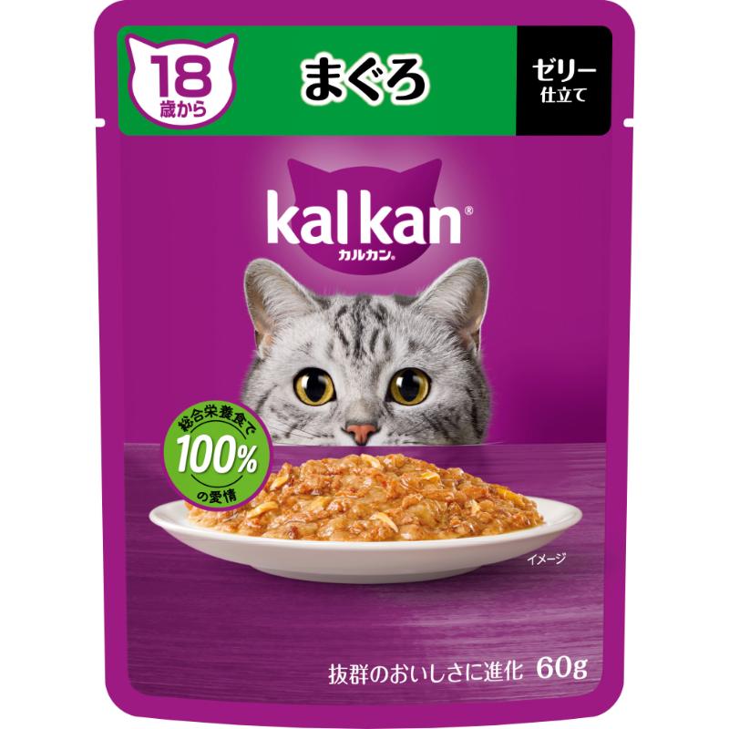 ［マースジャパン］カルカン パウチ 18歳から まぐろ 60g