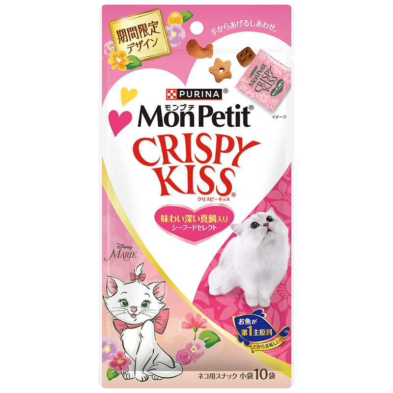 ［ネスレ］モンプチ クリスピーキッス ディズニー限定デザイン 味わい深い真鯛入りシーフードセレクト 30g