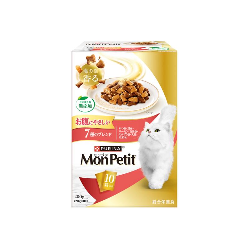 ［ネスレ］モンプチボックス お腹にやさしい 7種のブレンド 200g(20g×10袋)