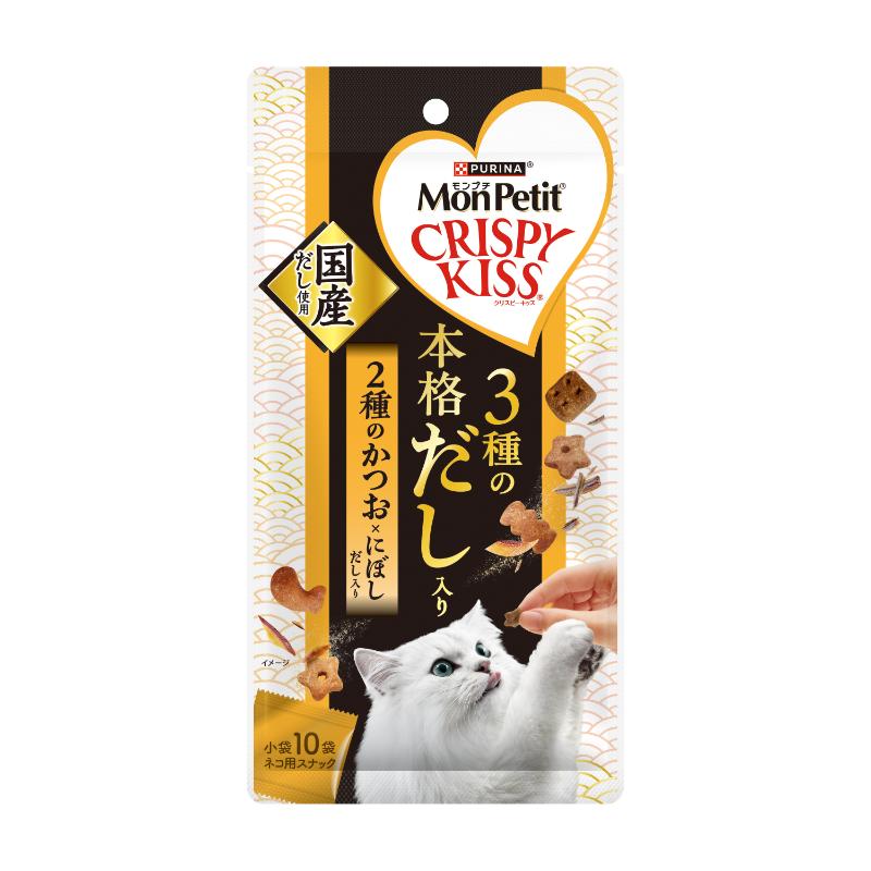 [ネスレ]モンプチ クリスピーキッス 3種の本格だし入り 2種のかつお×にぼしだし入り 30g