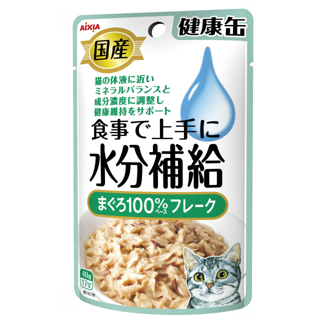 [アイシア] 国産健康缶パウチ水分補給まぐろフレーク 40g　【3月特価】