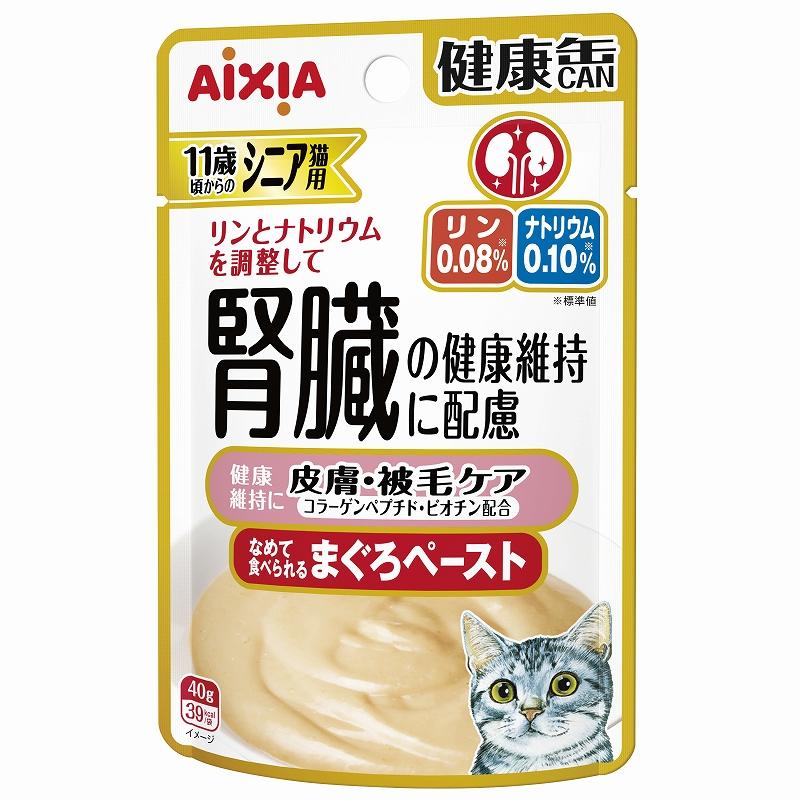 [アイシア] 健康缶パウチ シニア猫用 皮膚・被毛ケア 40g