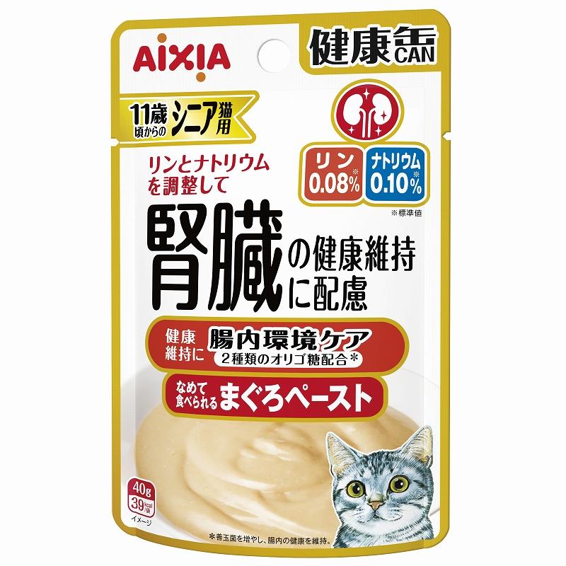 [アイシア] 健康缶パウチ シニア猫用 腸内環境ケア 40g