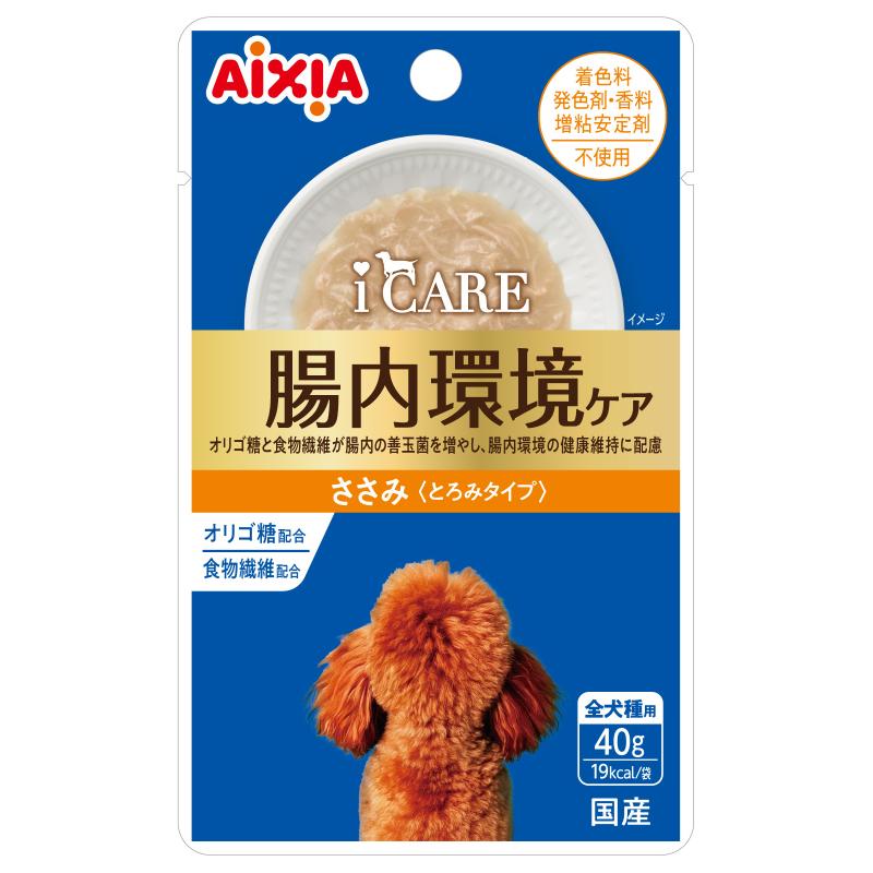 ［アイシア］i CARE ドッグ 腸内環境ケア ささみ とろみタイプ 40g