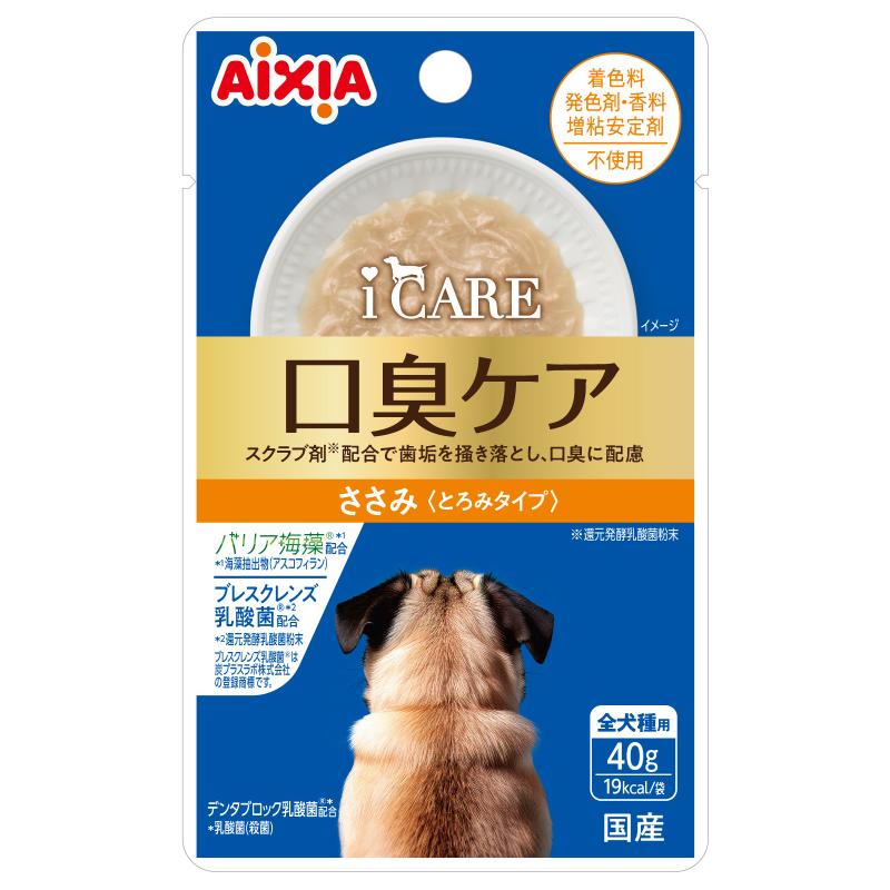 ［アイシア］i CARE ドッグ 口臭ケア ささみ とろみタイプ 40g