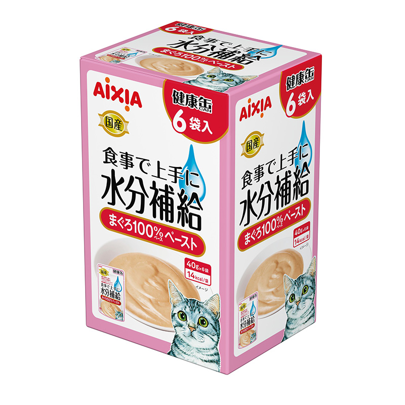 ［アイシア］国産 健康缶パウチ6袋入 水分補給 まぐろペースト ※期間限定商品【ご予約受付8/6 15:00まで】アイシア数量限定企画品