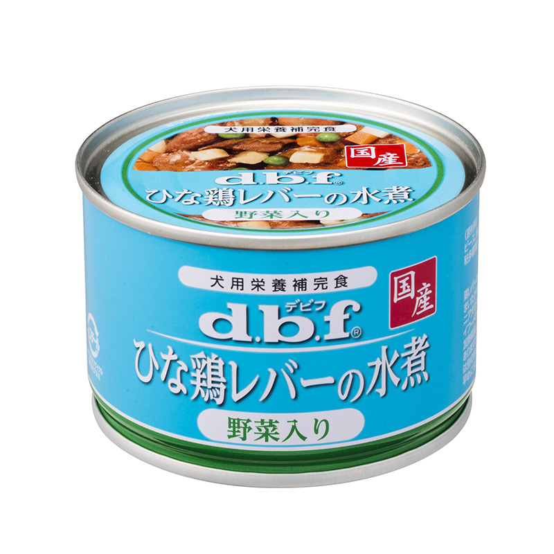 [デビフペット] ひな鶏レバーの水煮 野菜入り 150g