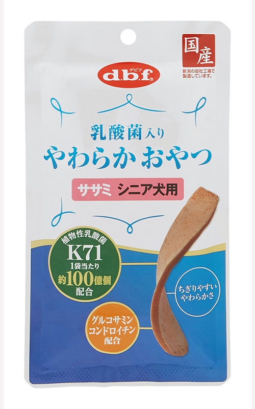 [デビフ(直送)] 乳酸菌入り やわらかおやつ ササミ シニア犬用 40g ／1ケース(48点) ※発注単位・最低発注数量(混載20ケース以上)にご注意下さい