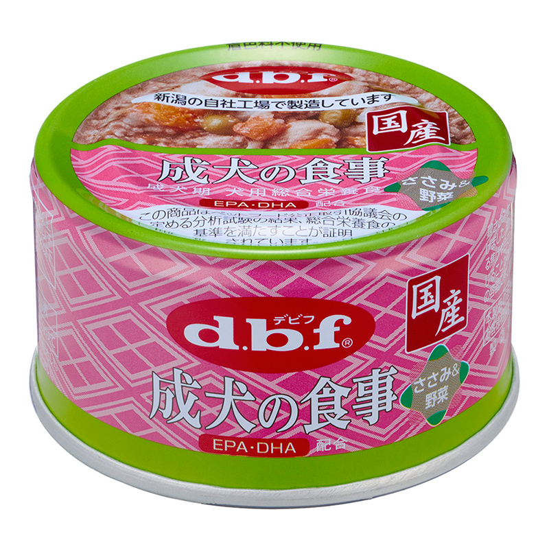 ［デビフ(直送)］成犬の食事 ささみ＆野菜 85g／1ケース(24点) ※発注単位・最低発注数量(混載20ケース以上)にご注意下さい