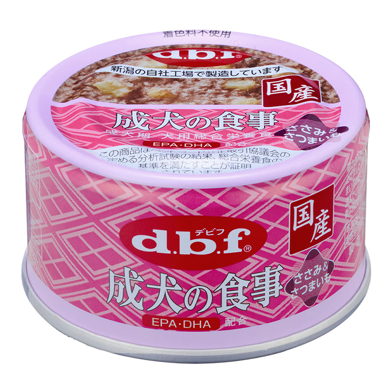 ［デビフ(直送)］成犬の食事 ささみ＆さつまいも 85g／1ケース(24点) ※発注単位・最低発注数量(混載20ケース以上)にご注意下さい