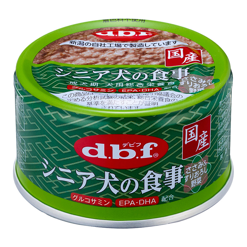 ［デビフペット(直送)］シニア犬の食事 ささみ＆すりおろし野菜 85g／1ケース(24点) ※発注単位・最低発注数量(混載20ケース以上)にご注意下さい