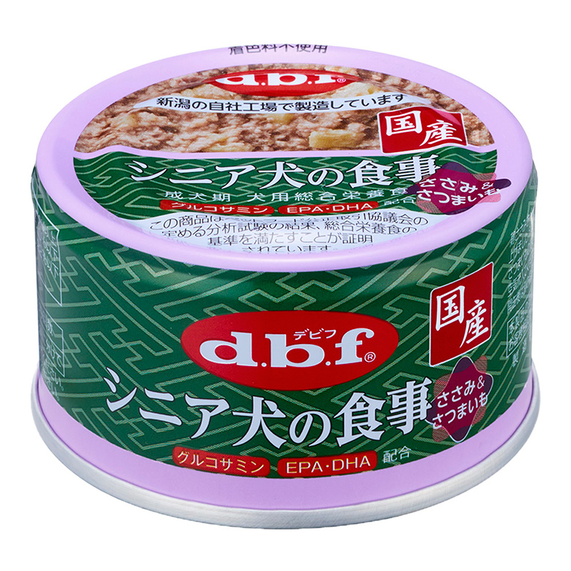 ［デビフペット(直送)］シニア犬の食事 ささみ＆さつまいも 85g／1ケース(24点) ※発注単位・最低発注数量(混載20ケース以上)にご注意下さい　【メーカーフェア】