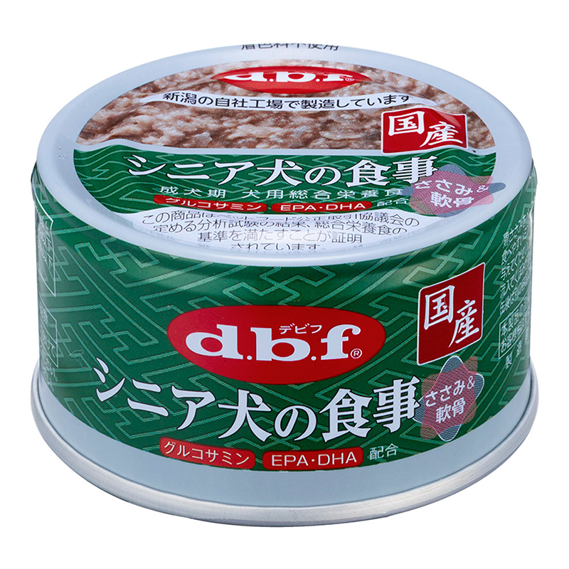 ［デビフ(直送)］シニア犬の食事 ささみ＆軟骨 85g／1ケース(24点) ※発注単位・最低発注数量(混載40ケース以上)にご注意下さい