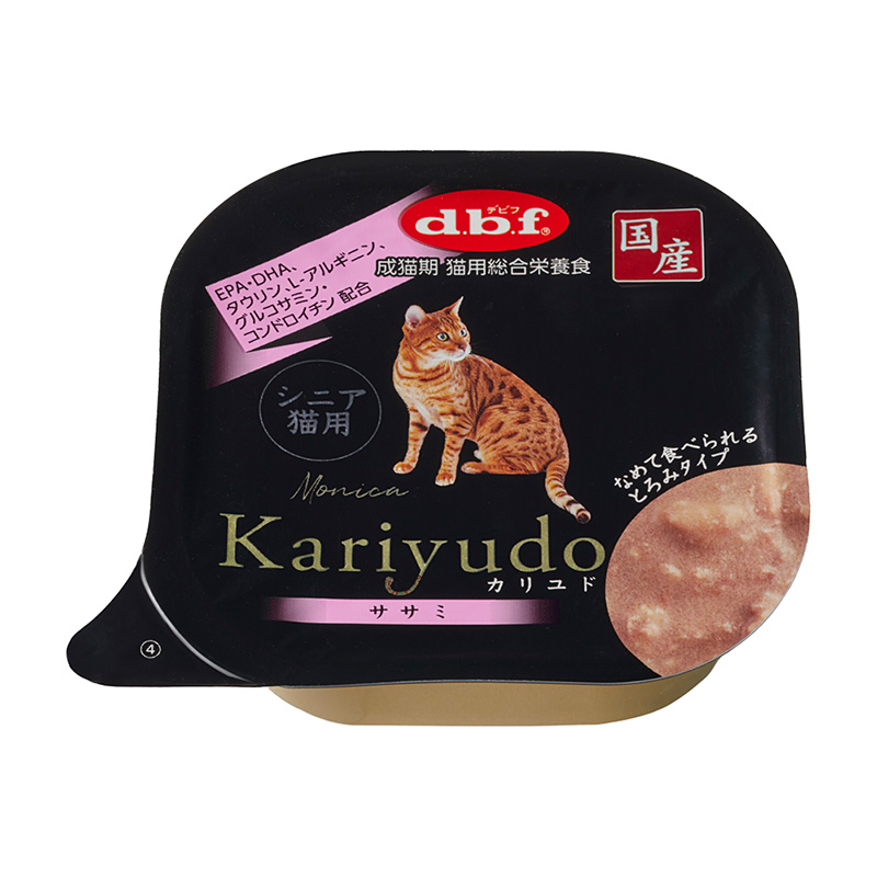 ［デビフ(直送)］Kariyudo(カリユド) シニア猫用 ササミ 95g／1ケース(24点) ※発注単位・最低発注数量(混載40ケース以上)にご注意下さい